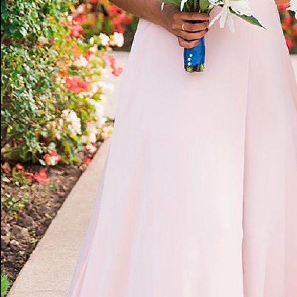 Petal Satin Bridesmaid Dress - Picture 3 of 3